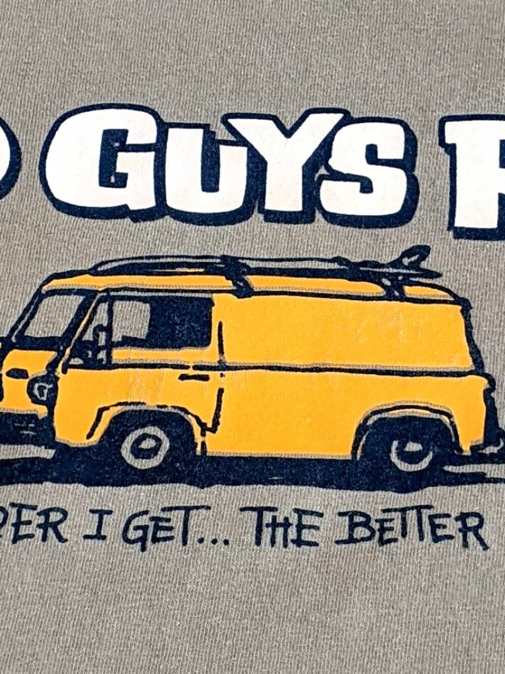 very nice old guys rule vintage vw van car and truck mens xl t-shirt
